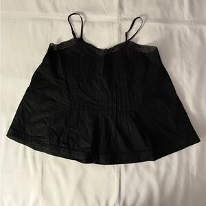 Universal Thread Black Lace Detail Cami Tank